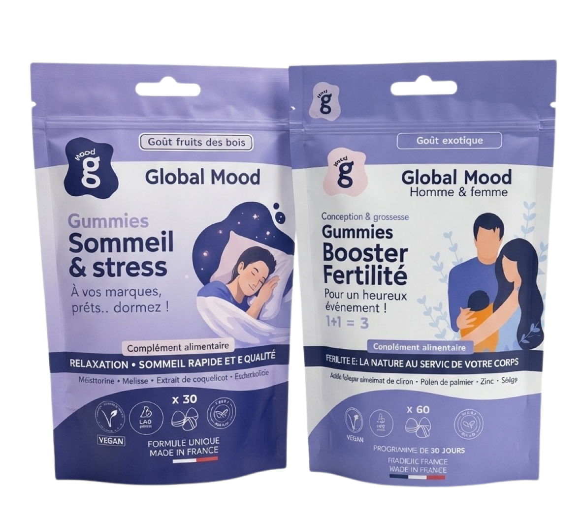 Pack duo (Fertilité & Sommeil et Stress)